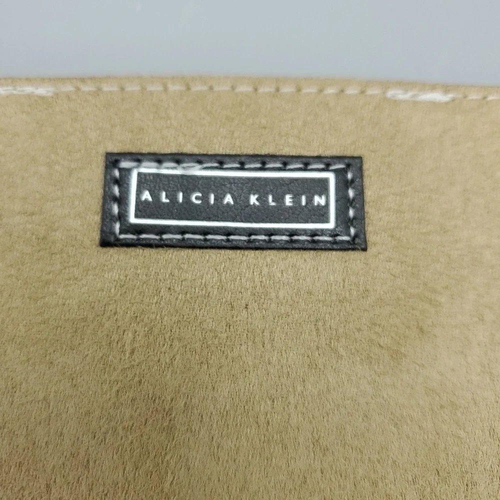 Alicia Klein Executive Mousepad Black Faux Leather‎ Embossed AMD Vision Logo AK3